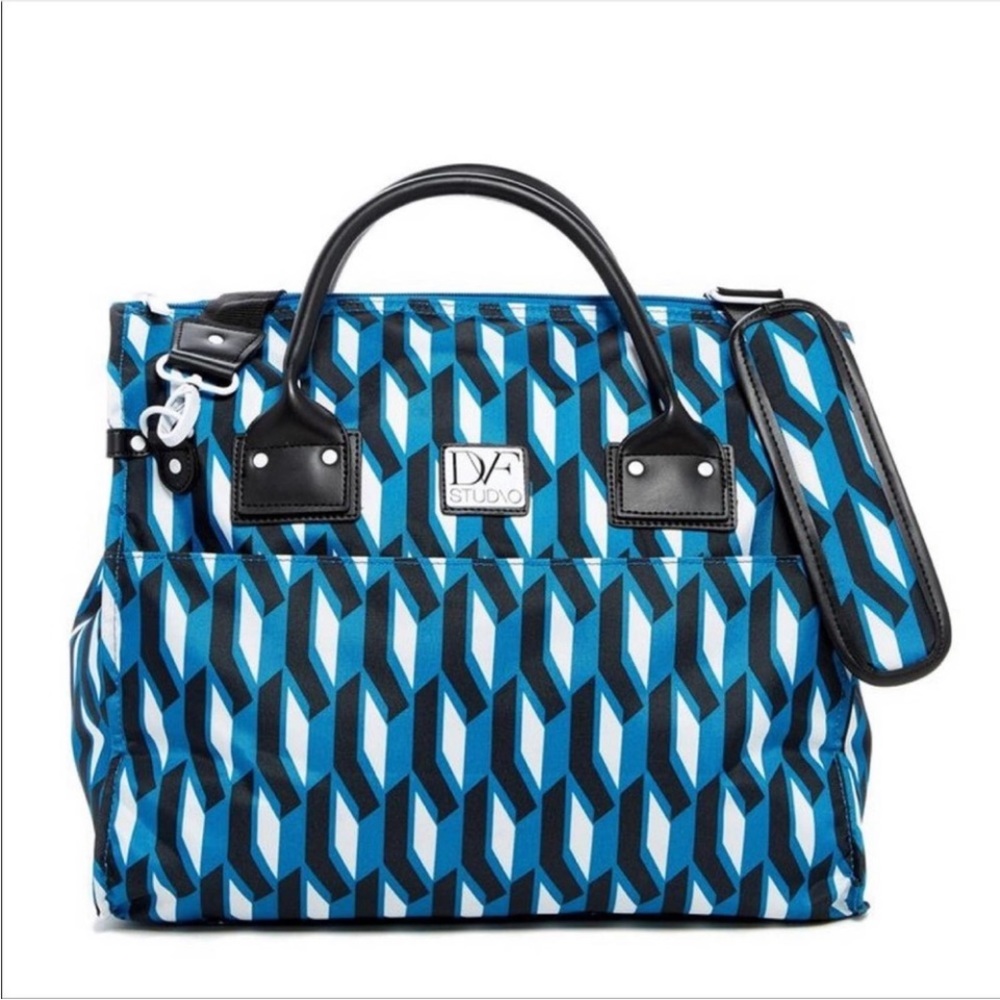 DVF Diane von Furstenberg Weekender Large travel luggage tote carry-on bag - Picture 1 of 6